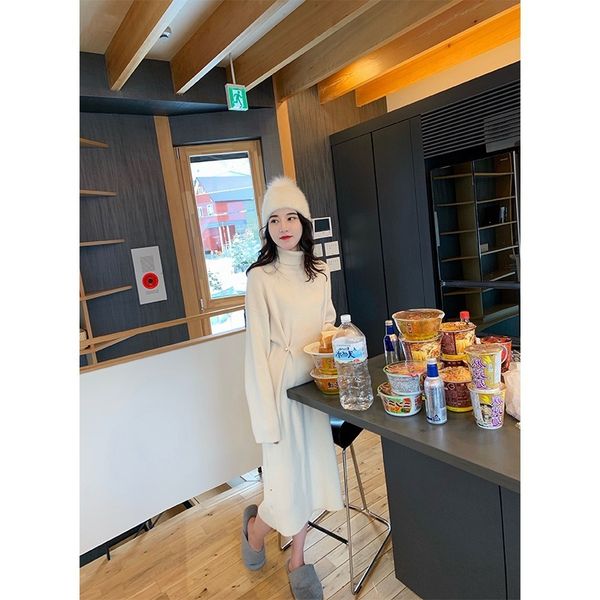 2021 new autumn and winter solid turtleneck full a line mid calf es women utco, Black;gray
2021 new autumn and winter solid turtleneck full a line mid calf es women utco, Black;gray