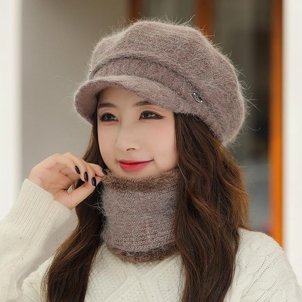 beanie/skull caps women winter hat keep warm cap plus velvet thicke berets scarf set fashion knitted for casual fur mom, Blue;gray
beanie/skull caps women winter hat keep warm cap plus velvet thicke berets scarf set fashion knitted for casual fur mom, Blue;gray