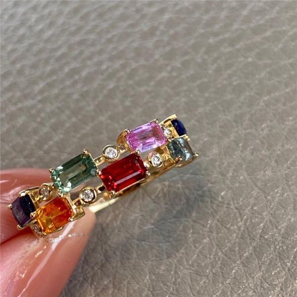 cluster rings unice candy colors geometric solid 18kgold fine jewelry double layer natural sapphire rainbow for women party gift, Golden;silver
cluster rings unice candy colors geometric solid 18kgold fine jewelry double layer natural sapphire rainbow for women party gift, Golden;silver
