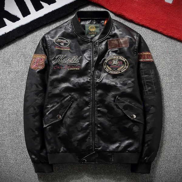 coat 2019 embroidered winter pu jacket youth korean fashionable and handsome leather men's thin autumn clotheswinter, Black;brown
coat 2019 embroidered winter pu jacket youth korean fashionable and handsome leather men's thin autumn clotheswinter, Black;brown