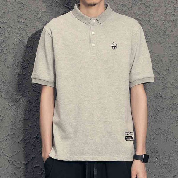 hong kong fashion brand simple polo shirt slim fitting embroidery lapel summer t-shirt solid color short sleeve men's shirt, White;black
hong kong fashion brand simple polo shirt slim fitting embroidery lapel summer t-shirt solid color short sleeve men's shirt, White;black