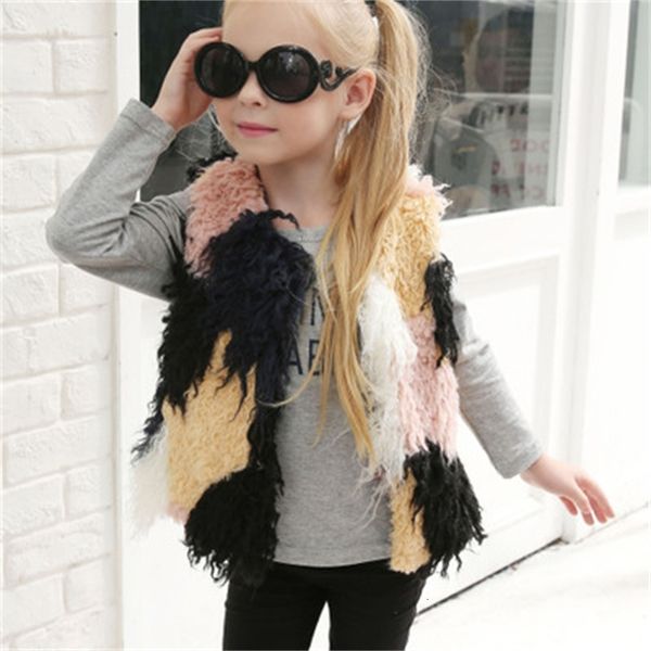 fret fashion fake fur coat mt0812 2t3i, Black