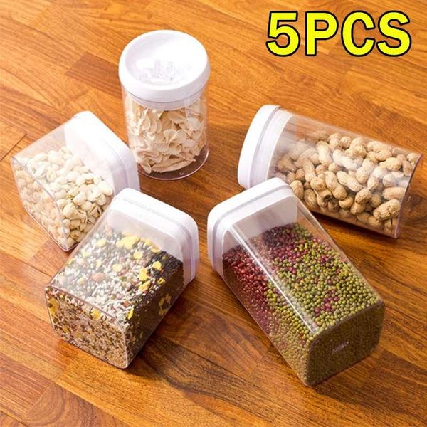 storage bottles & jars 5pcs 500ml -1200ml kitchen box sealing food container preservation plastic fresh pot
storage bottles & jars 5pcs 500ml -1200ml kitchen box sealing food container preservation plastic fresh pot