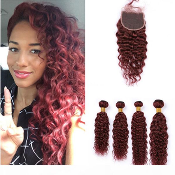 wine red peruvian weaves wet and wavy human hair 4bundles and closure #99j burgundy water wave virgin hair extensions with lace closure 4x4, Black
wine red peruvian weaves wet and wavy human hair 4bundles and closure #99j burgundy water wave virgin hair extensions with lace closure 4x4, Black
