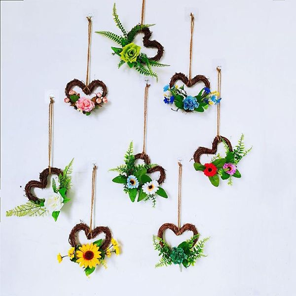 decorative flowers & wreaths artificial flower heart-shaped pendant handmade rattan living room wedding party decoration bedroom small fresh
decorative flowers & wreaths artificial flower heart-shaped pendant handmade rattan living room wedding party decoration bedroom small fresh