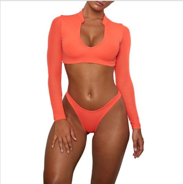 women's swimwear europe and the united states 6-color ladies swimsuit long-sleeved mesh bikini sexy, White;black
women's swimwear europe and the united states 6-color ladies swimsuit long-sleeved mesh bikini sexy, White;black