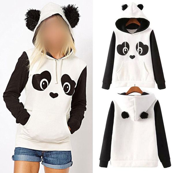 women's hoodies & sweatshirts s-3xl cute panda fleece pullover hoodie hooded coat, Black
women's hoodies & sweatshirts s-3xl cute panda fleece pullover hoodie hooded coat, Black