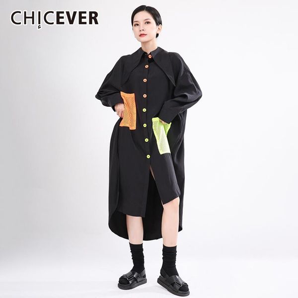 chicever patchwork shirt for women sailor collar long sleeve pockets hit color side split oversized blouse female 2021 fashion, White
chicever patchwork shirt for women sailor collar long sleeve pockets hit color side split oversized blouse female 2021 fashion, White