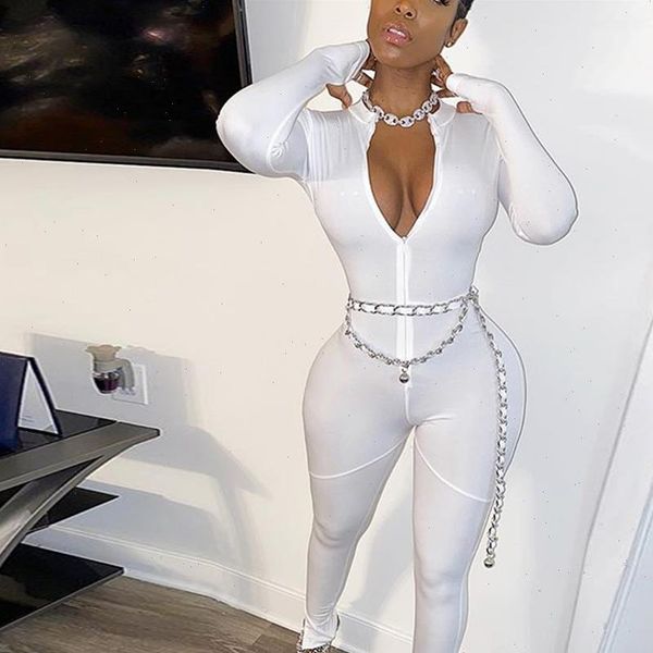 stretch thick material white jumpsuits women skinny bodycon zippers overalls ladies casual soft long sleeve rompers, Black;white
stretch thick material white jumpsuits women skinny bodycon zippers overalls ladies casual soft long sleeve rompers, Black;white