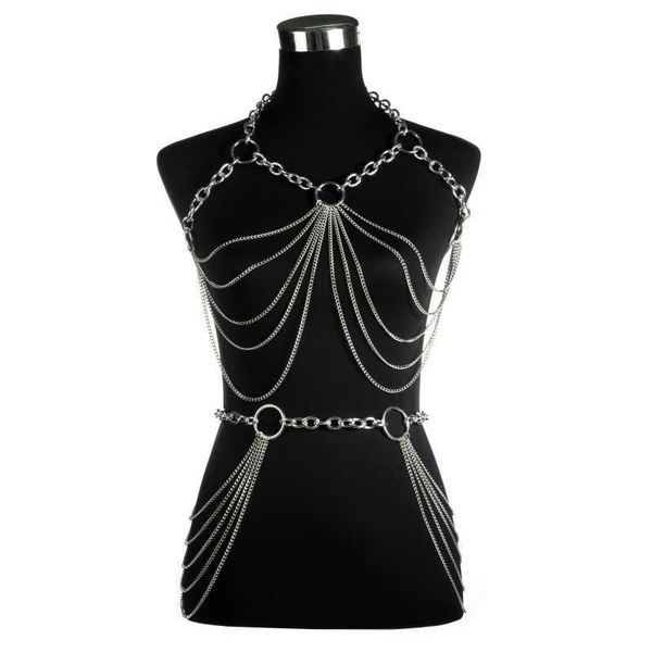 body chain harness women fashion chest for ornaments female wais jewelry festival rave outfit goth accessories p0811, Silver
body chain harness women fashion chest for ornaments female wais jewelry festival rave outfit goth accessories p0811, Silver
