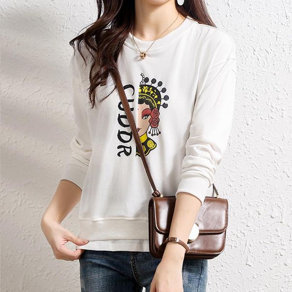 women's hoodies & sweatshirts fashion pullovers print bottoming shirts 2021 spring autumn female casual, Black
women's hoodies & sweatshirts fashion pullovers print bottoming shirts 2021 spring autumn female casual, Black