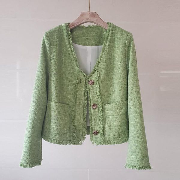 women's jackets french vintage small fragrance autumn winter chaqueta mujer tweed jacket coat women korean cropped coats elegant short, Black;brown
women's jackets french vintage small fragrance autumn winter chaqueta mujer tweed jacket coat women korean cropped coats elegant short, Black;brown