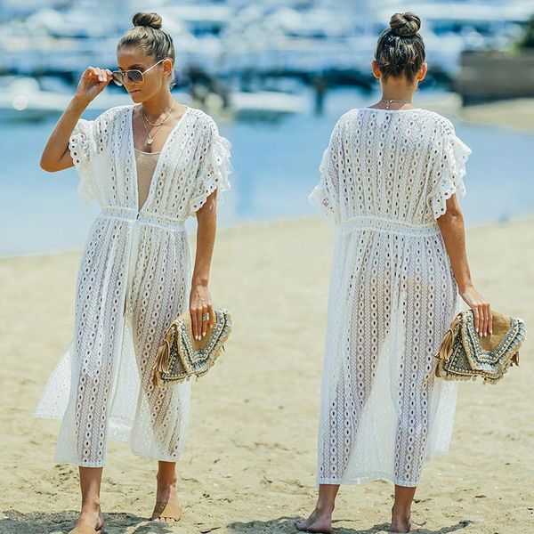women's swimwear european and american round hole lace style seaside vacation sunscreen clothing beach jacket bikini swimsuit with card, White;black
women's swimwear european and american round hole lace style seaside vacation sunscreen clothing beach jacket bikini swimsuit with card, White;black