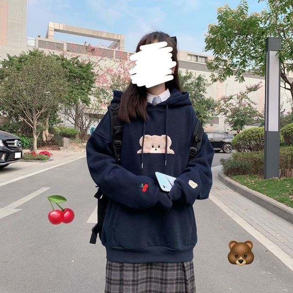2021 deeptown coreano outono inverno moda kawaii moletom feminino manga longa s bonito bordado casual hoodies uzr0, Black
2021 deeptown coreano outono inverno moda kawaii moletom feminino manga longa s bonito bordado casual hoodies uzr0, Black