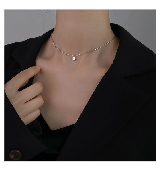 hbp fashion silver plated lucky pea letter necklace women's indifference neckchain simple short clavicle chain versatile
hbp fashion silver plated lucky pea letter necklace women's indifference neckchain simple short clavicle chain versatile
