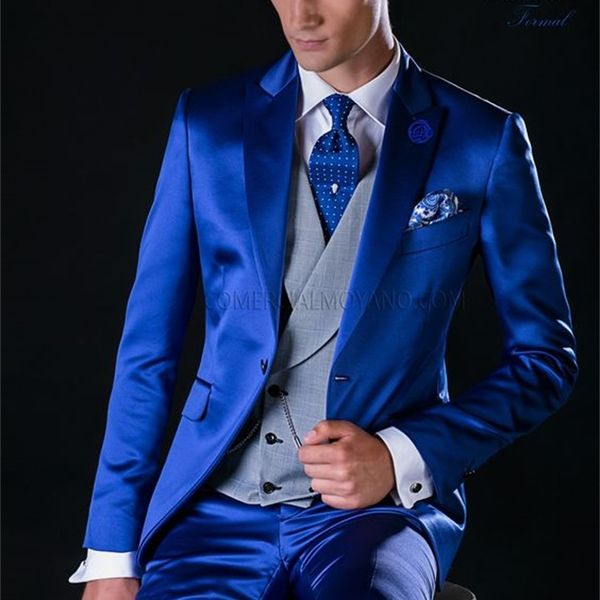 men's suits & blazers royal blue satin dress homme groom tuxedo man three pieces (jacket + pants vest) vcsb, White;black
men's suits & blazers royal blue satin dress homme groom tuxedo man three pieces (jacket + pants vest) vcsb, White;black