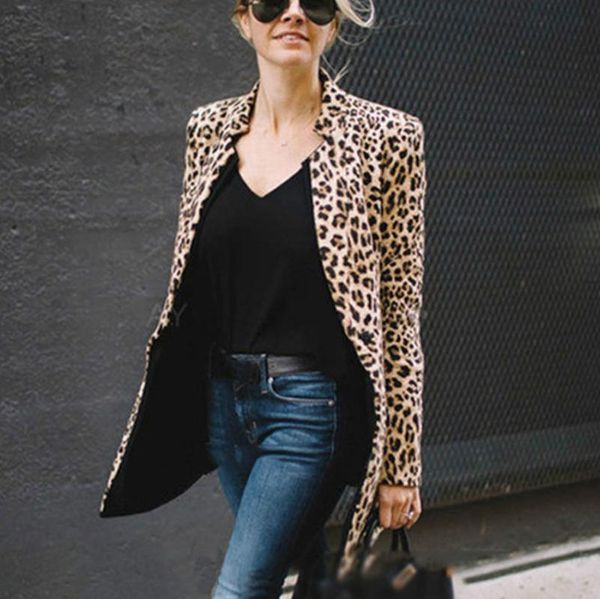 women's jackets 2021 fashion leopard print womens autumn outwear coat long sleeve ladies office lady blazer plus size, Black;brown
women's jackets 2021 fashion leopard print womens autumn outwear coat long sleeve ladies office lady blazer plus size, Black;brown