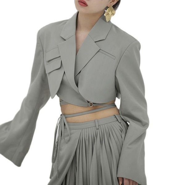 women's suits & blazers 2022elegant blazer for women notched long sleeves lace up bowknot female spring fashion coat, White;black
women's suits & blazers 2022elegant blazer for women notched long sleeves lace up bowknot female spring fashion coat, White;black