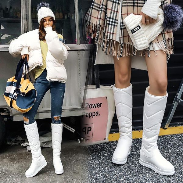 boots winter warm plush knee high women comfy flat heel snow woman long thick fur botas mujer thigh, Black
boots winter warm plush knee high women comfy flat heel snow woman long thick fur botas mujer thigh, Black
