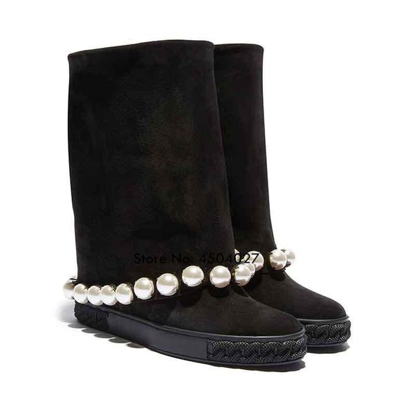 boots women botas round toe platform pearl mid-calf woman fashion slip-on hidden heel booties spring short, Black
boots women botas round toe platform pearl mid-calf woman fashion slip-on hidden heel booties spring short, Black