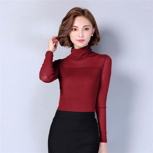 women turtleneck black white shirt blouses korean long sleeve mesh shirts high elastic plus size female blouse df2226 women's &
women turtleneck black white shirt blouses korean long sleeve mesh shirts high elastic plus size female blouse df2226 women's &