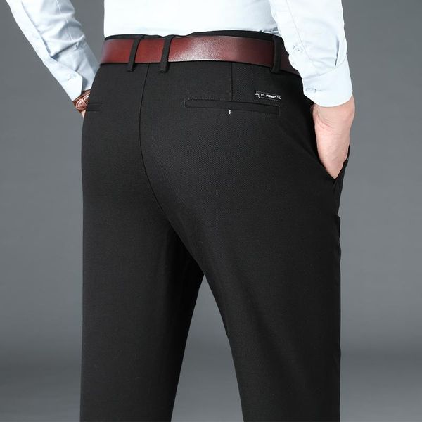 men's pants autumn men straight casual brand clothing stretch solid color business officetrousers male high quality, Black
men's pants autumn men straight casual brand clothing stretch solid color business officetrousers male high quality, Black