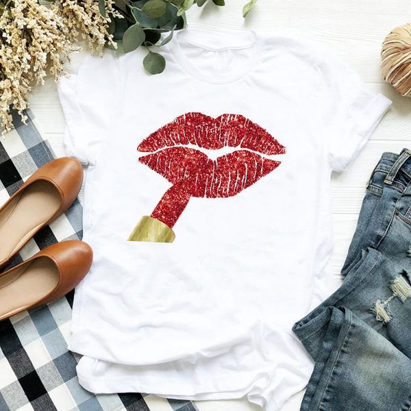 women lady cartoon lip sweet cute 90s fashion print ladies t tee womens shirt clothes tshirt female graphic t-shirt, White
women lady cartoon lip sweet cute 90s fashion print ladies t tee womens shirt clothes tshirt female graphic t-shirt, White
