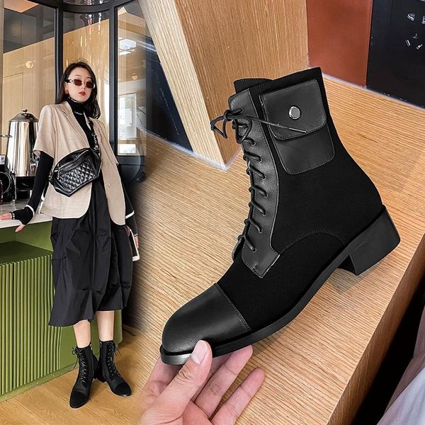 boots handmade classic 2021 winter women genuine leather lace-up oxfords round toe chunky ankle booties black shoes for
boots handmade classic 2021 winter women genuine leather lace-up oxfords round toe chunky ankle booties black shoes for