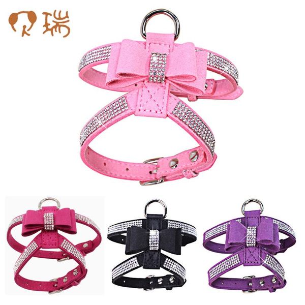 shiny rhinestone bow pet harness rhinestone dog chest strap suede microfibre dog leash pet supplies
shiny rhinestone bow pet harness rhinestone dog chest strap suede microfibre dog leash pet supplies