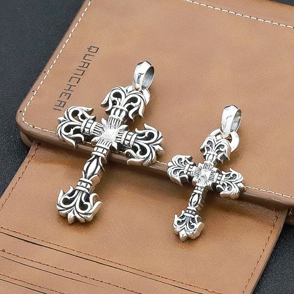 s925 sterling thai silver flame crusader flower men's and women's personality punk hip hop pendant
s925 sterling thai silver flame crusader flower men's and women's personality punk hip hop pendant