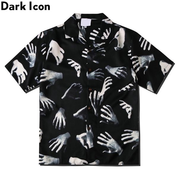dark icon printed vintage street shirts for men summer hawaiian shirts male 210714, White;black
dark icon printed vintage street shirts for men summer hawaiian shirts male 210714, White;black