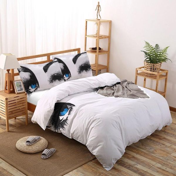 bedding sets blue eyes eyelashes woman white set duvet cover bed printing pillowcase linen size home textile
bedding sets blue eyes eyelashes woman white set duvet cover bed printing pillowcase linen size home textile