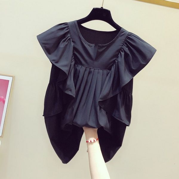 short sleeves black woman will see wear elegant new frills crew neck sweater ladies shirt 20 fashion zm5g, White
short sleeves black woman will see wear elegant new frills crew neck sweater ladies shirt 20 fashion zm5g, White
