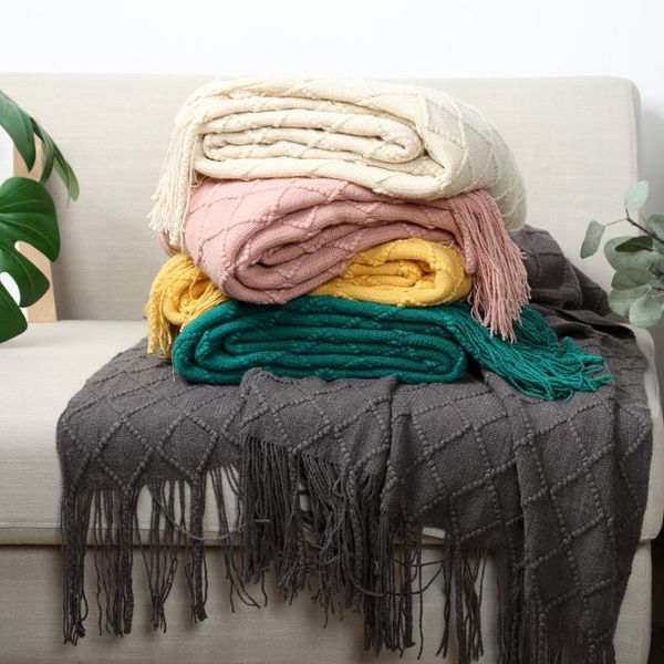 blankets nordic retro rhombic wool solid color sofa blanket with tassels travel tv nap air conditioning bed decoration
blankets nordic retro rhombic wool solid color sofa blanket with tassels travel tv nap air conditioning bed decoration