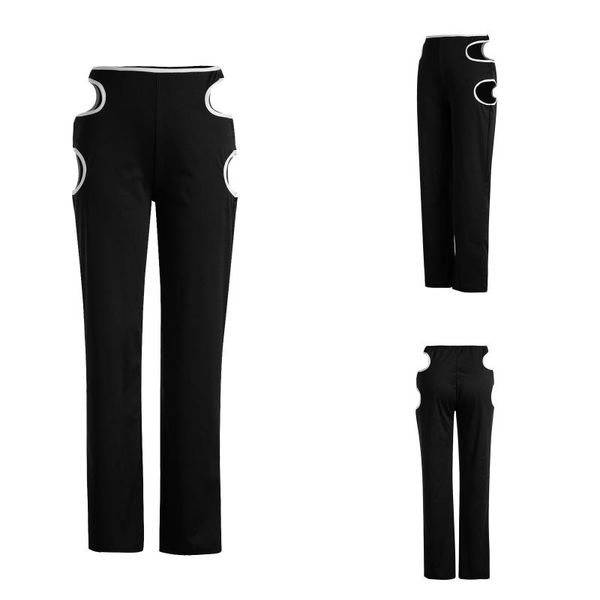 women's pants & capris 2021 summer autumn women straight leg pants, girls fashion high waist color block cutout regular fit street s, Black;white
women's pants & capris 2021 summer autumn women straight leg pants, girls fashion high waist color block cutout regular fit street s, Black;white