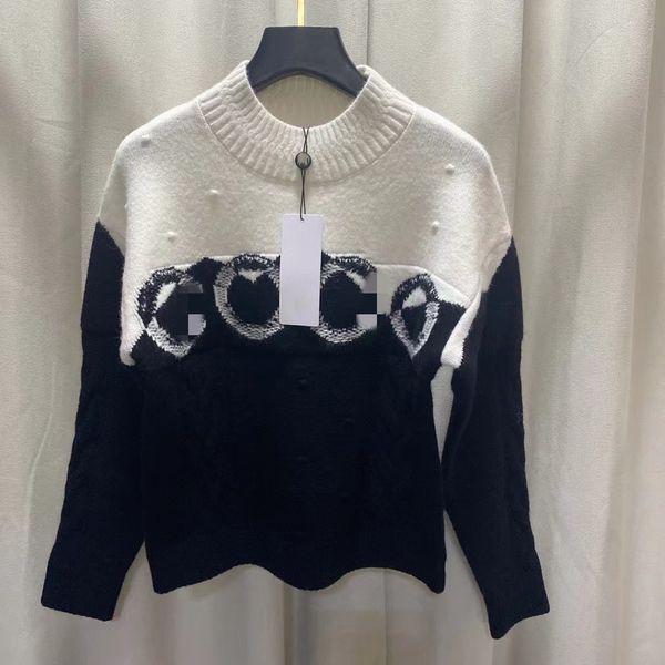2021 autumn winter milan runway sweaters o neck long sleeve print high end jacquard pullover women's designer clothing 1108-8, White;black
2021 autumn winter milan runway sweaters o neck long sleeve print high end jacquard pullover women's designer clothing 1108-8, White;black