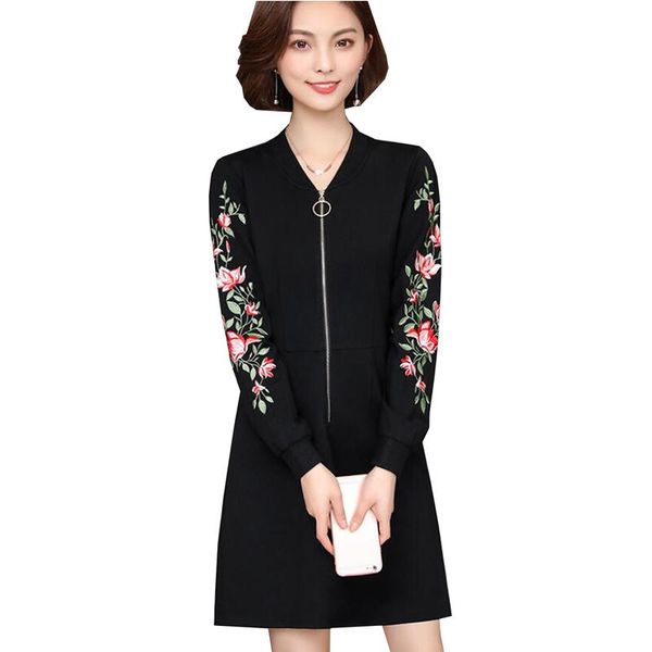 casual dresses 2021 fashion women' s spring embroidery large size plus ladies long sleeve party dress black, Black;gray
casual dresses 2021 fashion women' s spring embroidery large size plus ladies long sleeve party dress black, Black;gray