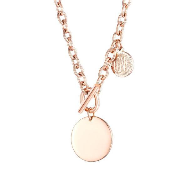 pendant necklaces fami fashion simple letter round brand titanium steel necklace women's korean version ins net red ot buckle love, Silver
pendant necklaces fami fashion simple letter round brand titanium steel necklace women's korean version ins net red ot buckle love, Silver