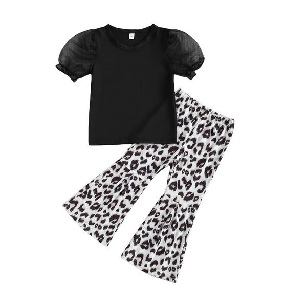 clothing sets kids baby girls summer clothes fashion 2-piece outfit set puff sleeve shirt +leopard flared pants 2-7t, White
clothing sets kids baby girls summer clothes fashion 2-piece outfit set puff sleeve shirt +leopard flared pants 2-7t, White