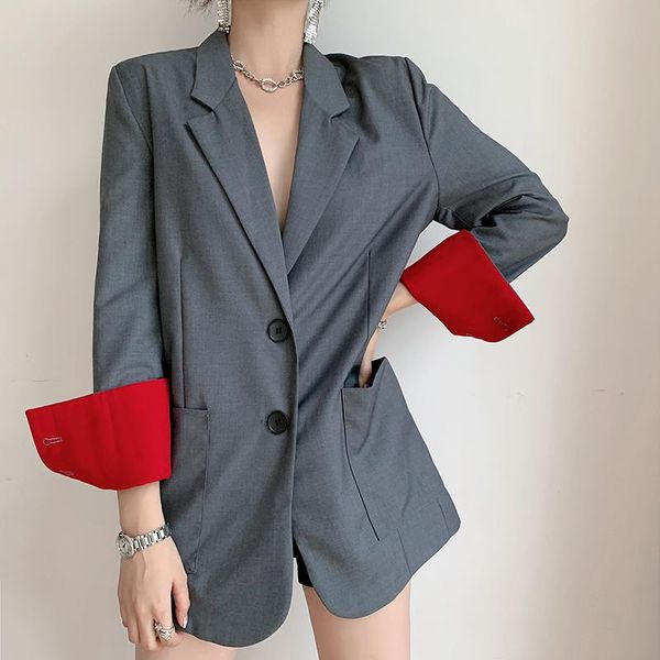 women's suits & blazers women blazer 2021 lady office work suit pockets jackets ladies casual slim coat spring fall outerwear grey, White;black
women's suits & blazers women blazer 2021 lady office work suit pockets jackets ladies casual slim coat spring fall outerwear grey, White;black
