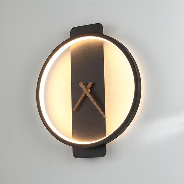 wall lamp nordic square round with clock creative bedside light led lighting black copper indoor home fixtures
wall lamp nordic square round with clock creative bedside light led lighting black copper indoor home fixtures