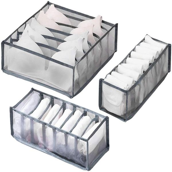 storage drawers 3pcs/set underwear organizer box foldable 6/7/11 socks/scarf/bra grid wardrobe drawer closet home container
storage drawers 3pcs/set underwear organizer box foldable 6/7/11 socks/scarf/bra grid wardrobe drawer closet home container