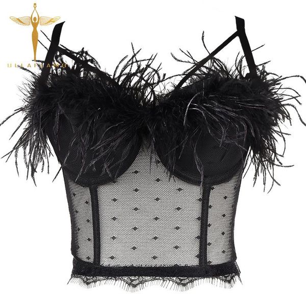 black hollow backless feather tube corset lace mesh camisole female outwear tank women's clothing bodycon y2k, White
black hollow backless feather tube corset lace mesh camisole female outwear tank women's clothing bodycon y2k, White