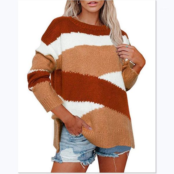 women's sweaters autumn warm batwing sleeve round neck sweater fashion womens spliced color loose outwear casual winter crop, White;black
women's sweaters autumn warm batwing sleeve round neck sweater fashion womens spliced color loose outwear casual winter crop, White;black