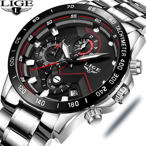 wristwatches lige 2021 military watches men stainless steel band waterproof quartz wristwatch chronograph clock male fashion sport watch, Slivery;brown
wristwatches lige 2021 military watches men stainless steel band waterproof quartz wristwatch chronograph clock male fashion sport watch, Slivery;brown