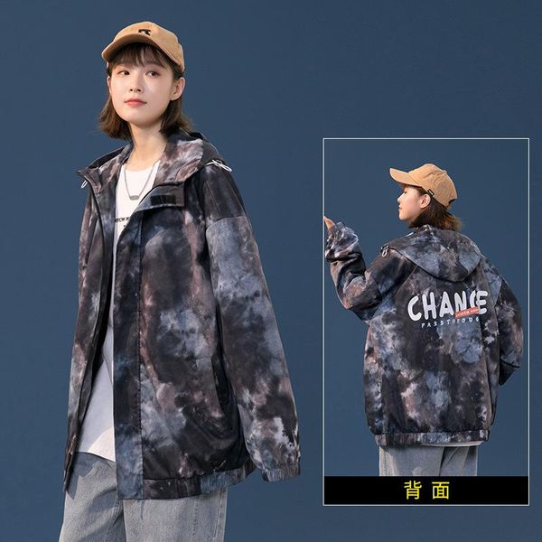 women's jackets versatile casual jacket student minority design trendy tie dyed baseball ropa de mujer chaquetas para, Black;brown
women's jackets versatile casual jacket student minority design trendy tie dyed baseball ropa de mujer chaquetas para, Black;brown