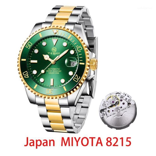 tesen 2021 nova marca de luxo homens relógios automáticos moda luminosa para mecânicos miyota 8215 m wristwatches, Slivery;brown
tesen 2021 nova marca de luxo homens relógios automáticos moda luminosa para mecânicos miyota 8215 m wristwatches, Slivery;brown