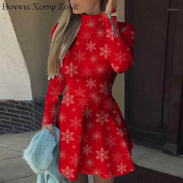 casual dresses women high neck a line christmas snowflake print zip decor dress daily mini, Black;gray
casual dresses women high neck a line christmas snowflake print zip decor dress daily mini, Black;gray
