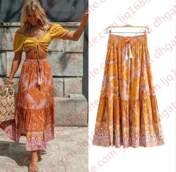 women orange floral spliced long boho skirts 2020 new spring summer bohemian beach skirt new chic skirts womens elastic slits casual skirts, Black
women orange floral spliced long boho skirts 2020 new spring summer bohemian beach skirt new chic skirts womens elastic slits casual skirts, Black