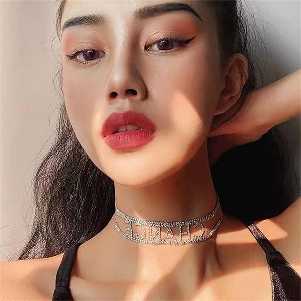 chokers fashion luxury double row rhinestone letter necklace collar jewelry suitable for girls shiny crystal collarbone chain neckl, Golden;silver
chokers fashion luxury double row rhinestone letter necklace collar jewelry suitable for girls shiny crystal collarbone chain neckl, Golden;silver